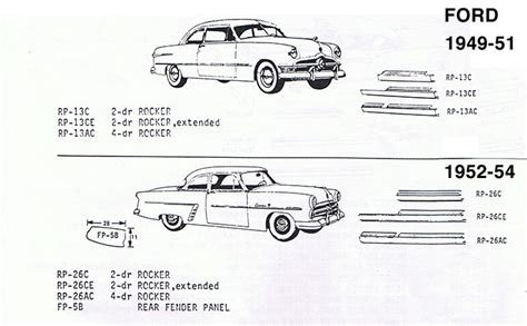 1949 1951 Ford sheet metal